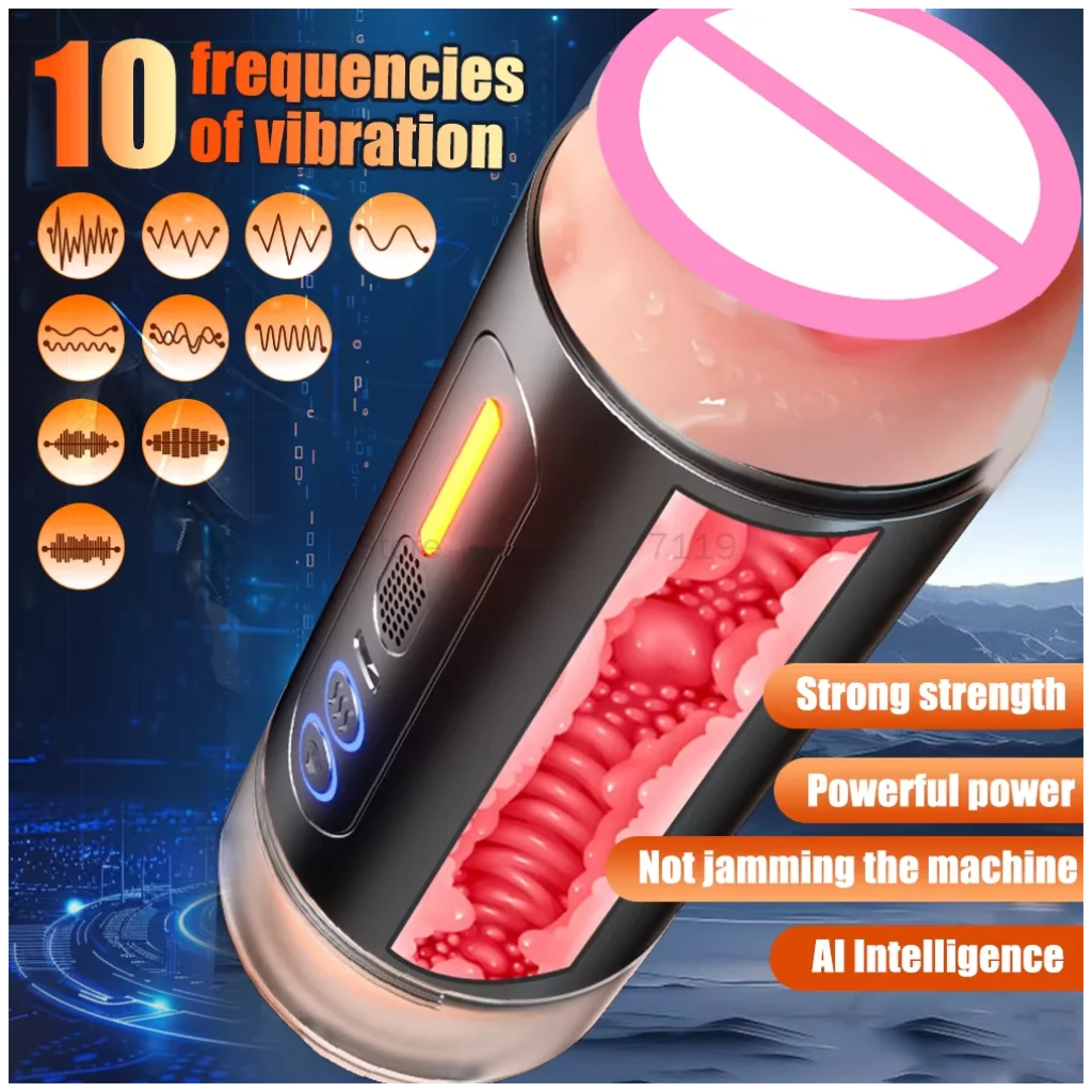 automatic sucking masturbator vibration blowjob machine heating masturbation cup adult masturbate supplies