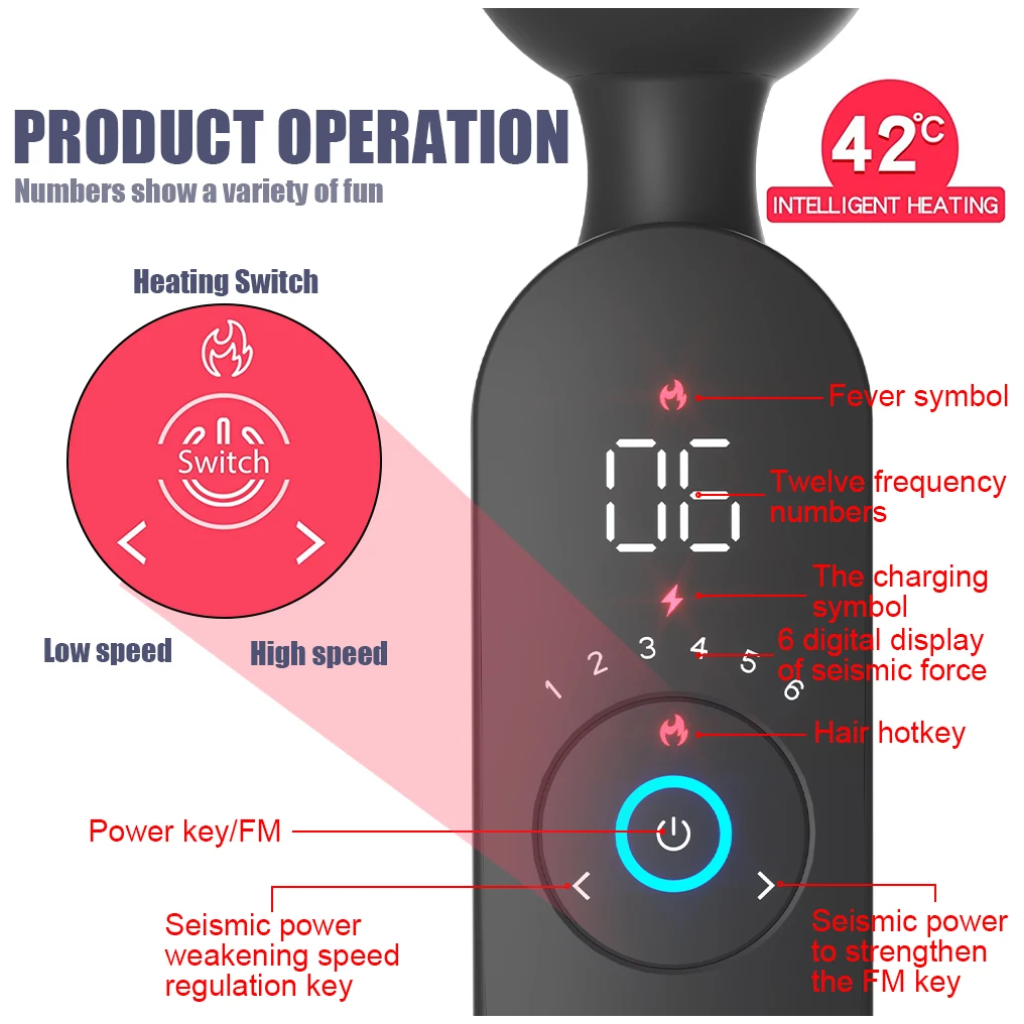 wireless dildo av vibrators magic wand clitoris stimulator 72 frequency strong motor massager goods for adult