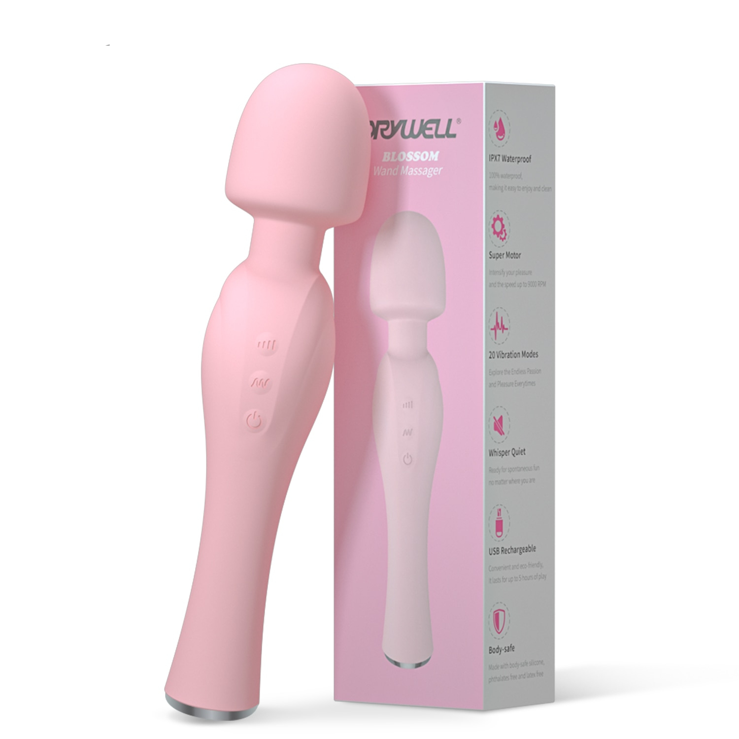 DRYWELL-20-Speeds-Powerful-Magic-Wand-Sex-Toys-For-Women-Female-Vibrator-Clitoris-Stimulator-Silent-Couple