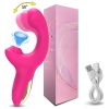 20 Speeds Powerful Dildo Vibrator Female Clit Sucker Vacuum Clitoris Stimulator Mimic Finger Wiggling Sex Toy for Womans