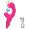20 Speeds Powerful Dildo Vibrator Female Clit Sucker Vacuum Clitoris Stimulator Mimic Finger Wiggling Sex Toy for Womans