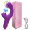 20 Speeds Powerful Dildo Vibrator Female Clit Sucker Vacuum Clitoris Stimulator Mimic Finger Wiggling Sex Toy for Womans