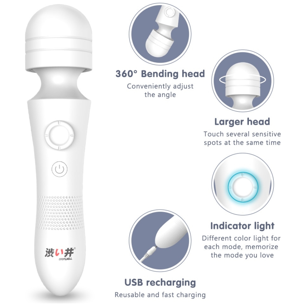 DRY-WELL-AV-Magic-Wand-Vibrator-for-Women-Clitoris-Stimulator-Multi-Speeds-Adult-Sex-Toy-for-3