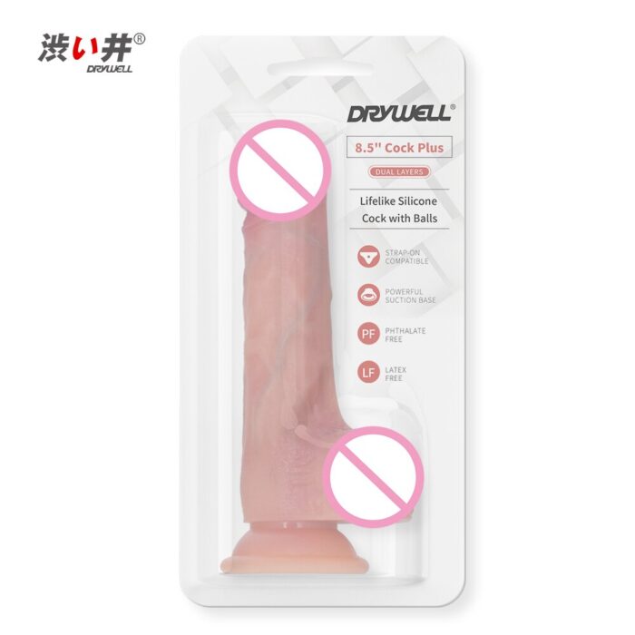 DRY-WELL-Dildo-for-Women-Fake-Dick-Suction-Cup-Silicone-Realistic-Dildos-Penis-Female-Masturbation-Erotic-4