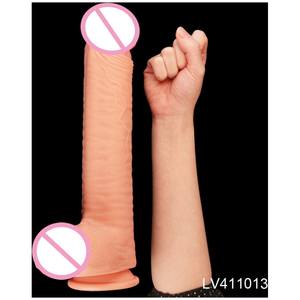 Lovetoy-Dual-Layer-Silicone-Dildos-10-12-Hug-Realistic-Penis-Female-Masturbation-Lifelike-Dildo-with-Suction-3