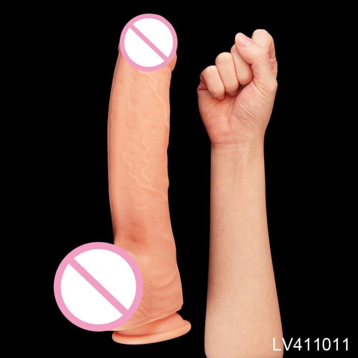 Lovetoy-Dual-Layer-Silicone-Dildos-10-12-Hug-Realistic-Penis-Female-Masturbation-Lifelike-Dildo-with-Suction-4