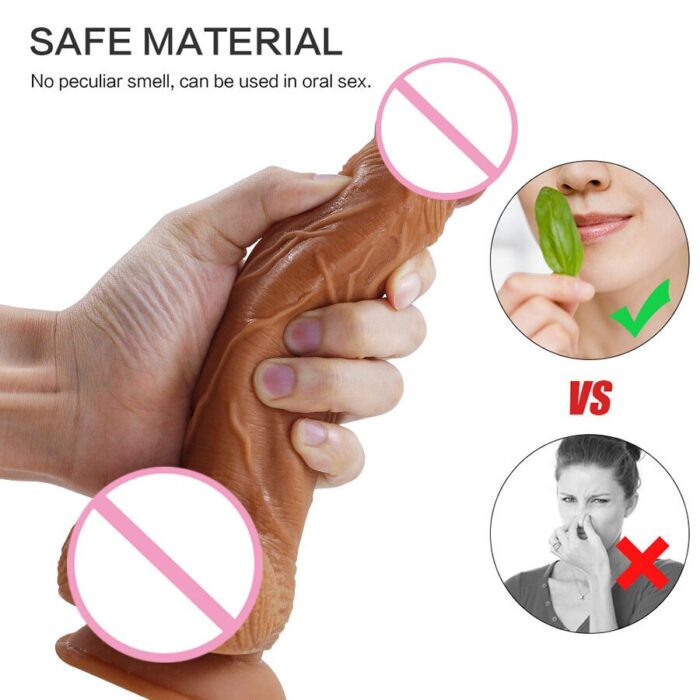 Skin-Feeling-Realistic-Dildo-for-Women-Soft-Huge-Penis-with-Suction-Cup-Female-Masturbate-Lesbain-Anal-4