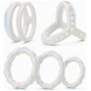 Waterproof Silicone Cock Ring Set Reusable Elastic Penis Ring Adult   Cock Rings Couples Multiple Styles & Sizes