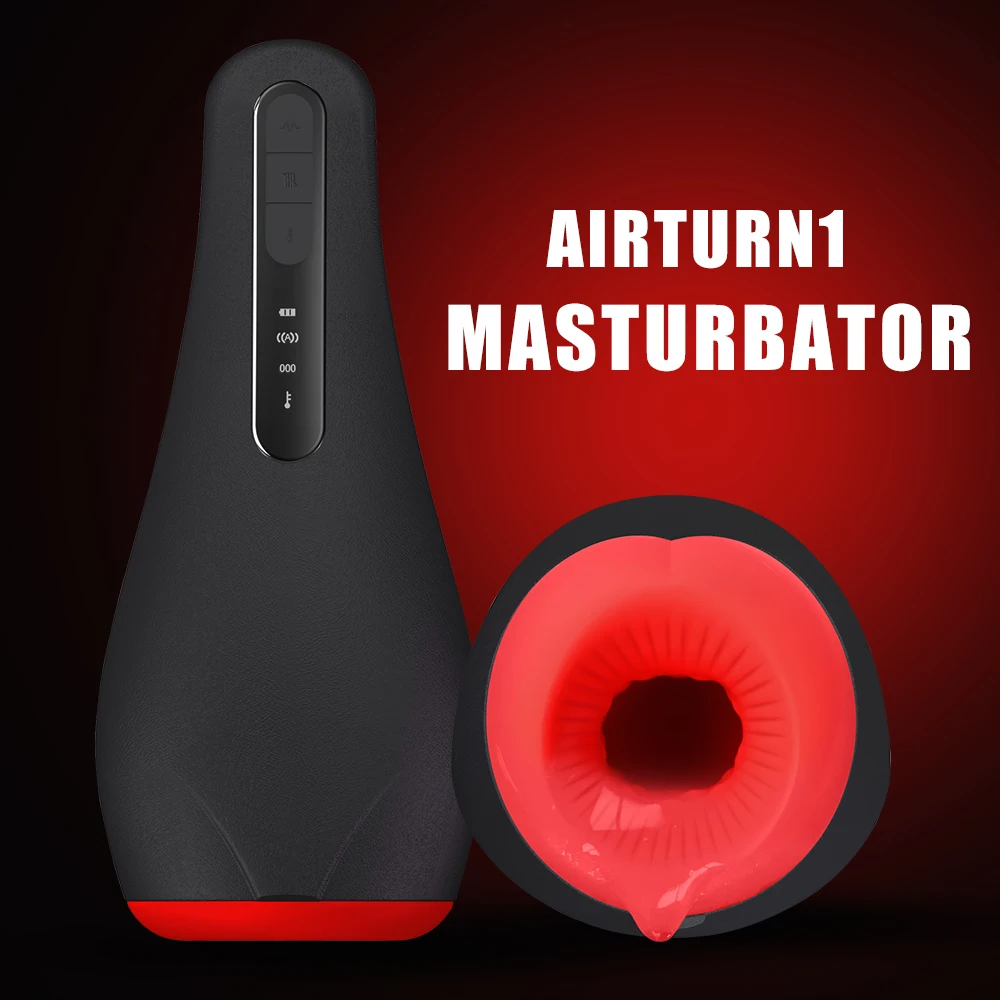 otouch automatic masturbator men heated sex machine vibrator stroker thrusting counting cup masturbation tools adult goods