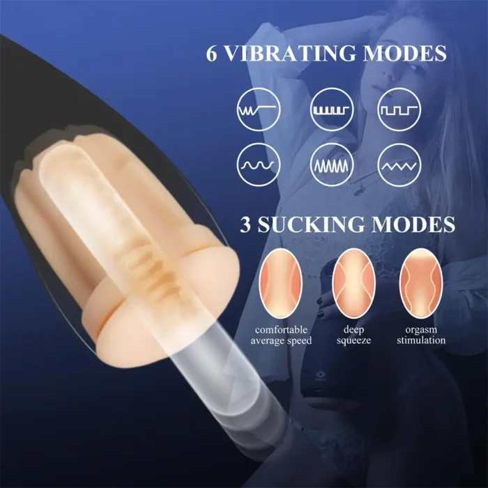 auto sucking masturbator silicone vaginal sexy toys vibration blowjob machine masturbation cup adult goods