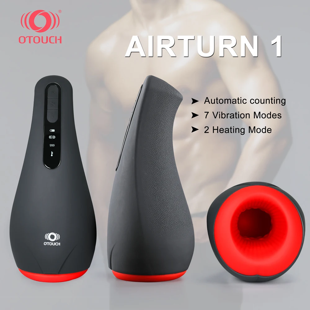 otouch airturn masturbator cup bullet vibrator pussy vigina masturbation counting function sexual training