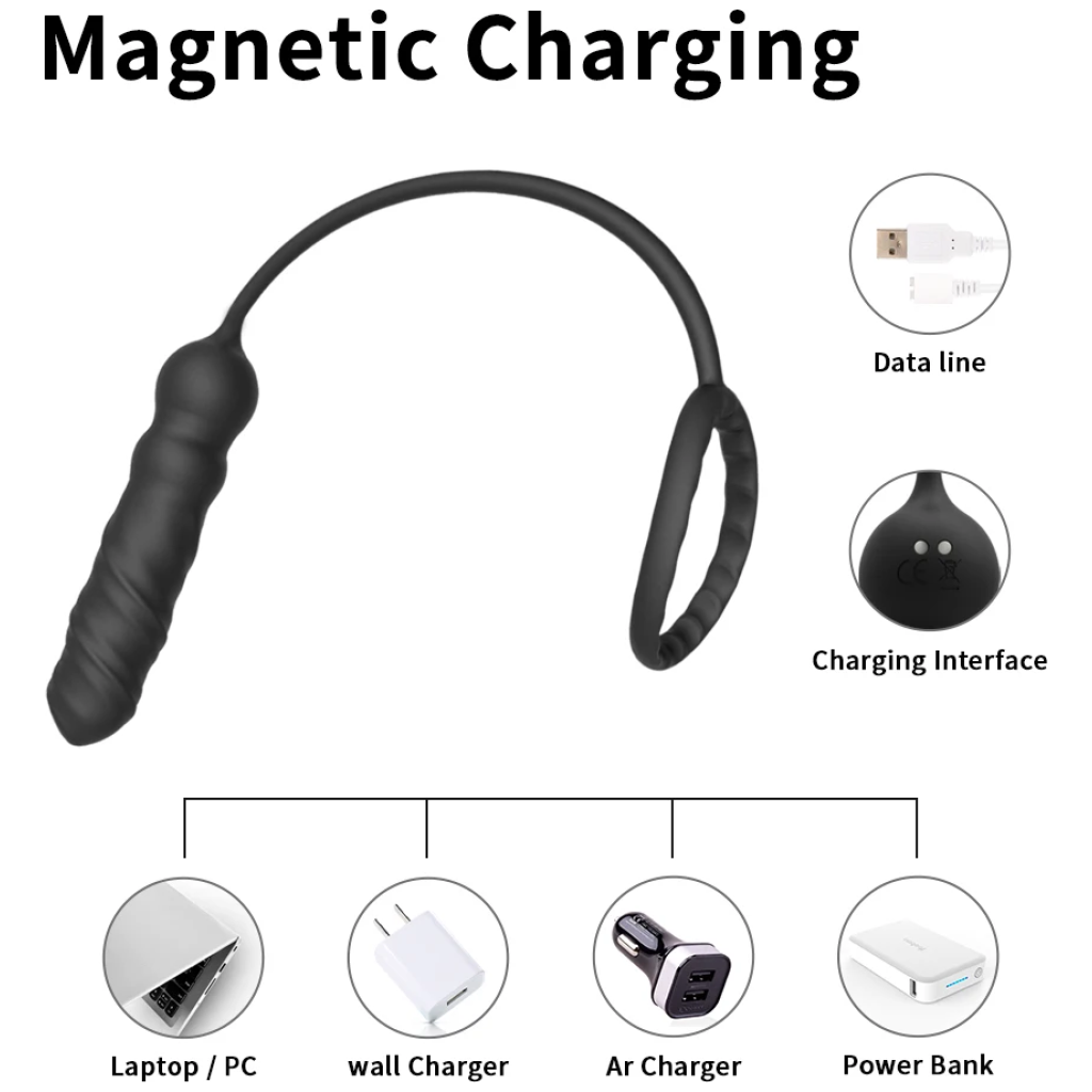 prostate massager vibrator wireless butt anal plug penis cock ring scrotum ballstrecher buttplug adult