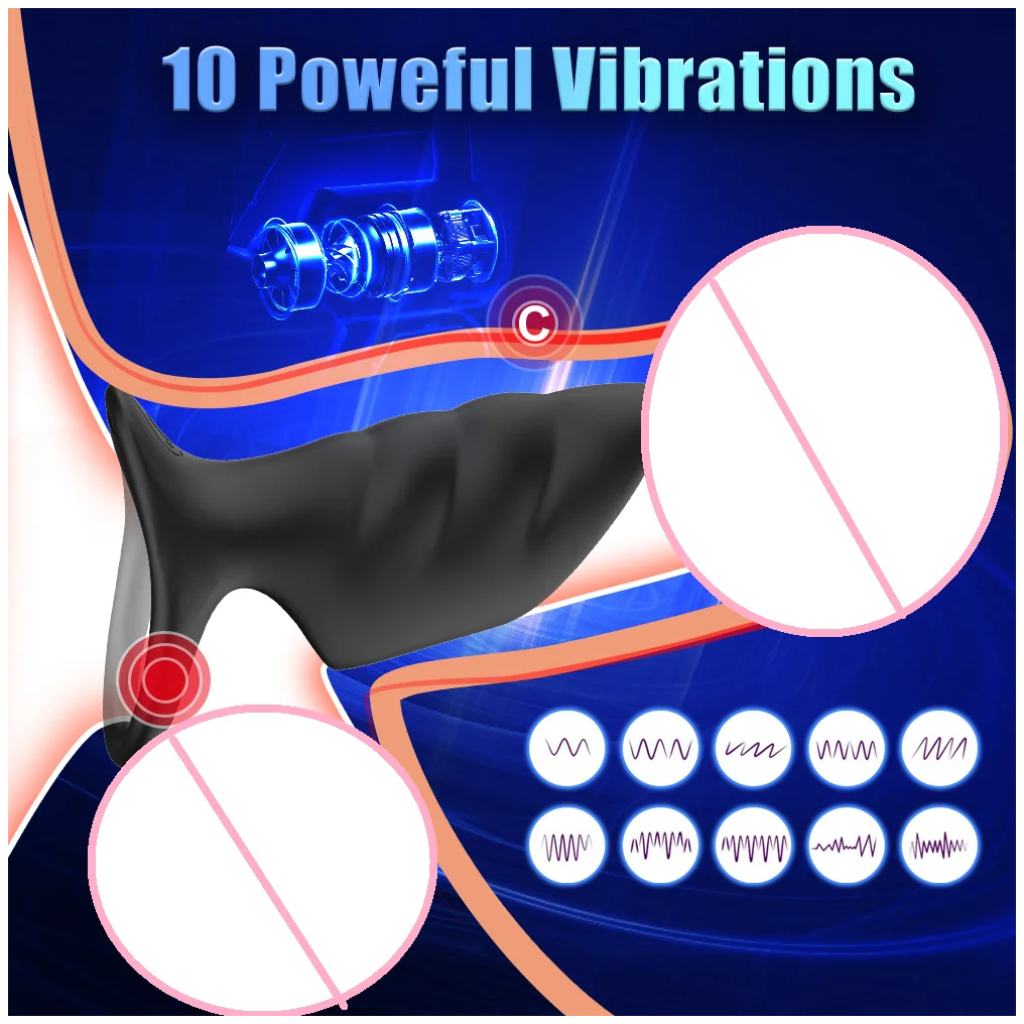 new designed vibrating cock ring penis sleeve vibrator 10 vibrations penis extender adult testicles g spot stim