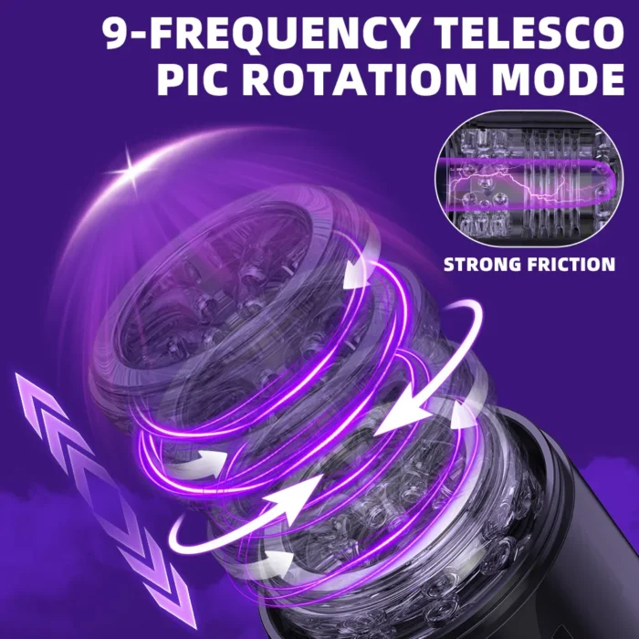 automatic masturbator telescopic rotation adult masturbator cup penis pump vibrating thrusting rotating blowjob