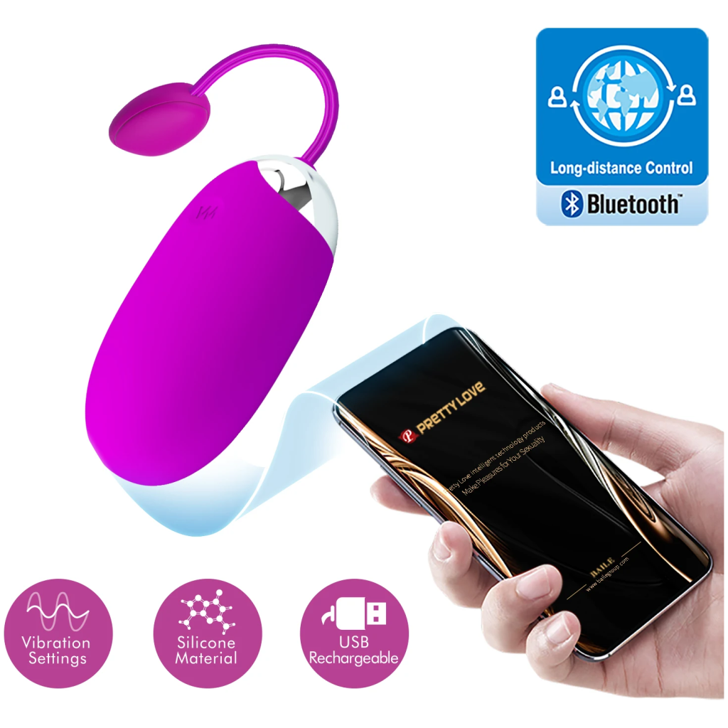 pretty love app bluetooth 12 vibration usb vibrator wireless control g spot vibrating egg vibrator