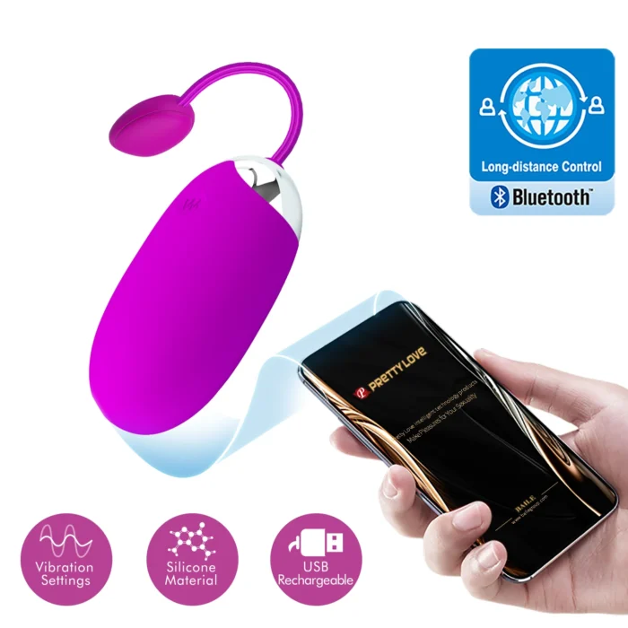pretty love app bluetooth 12 vibration usb vibrator wireless control g spot vibrating egg vibrator