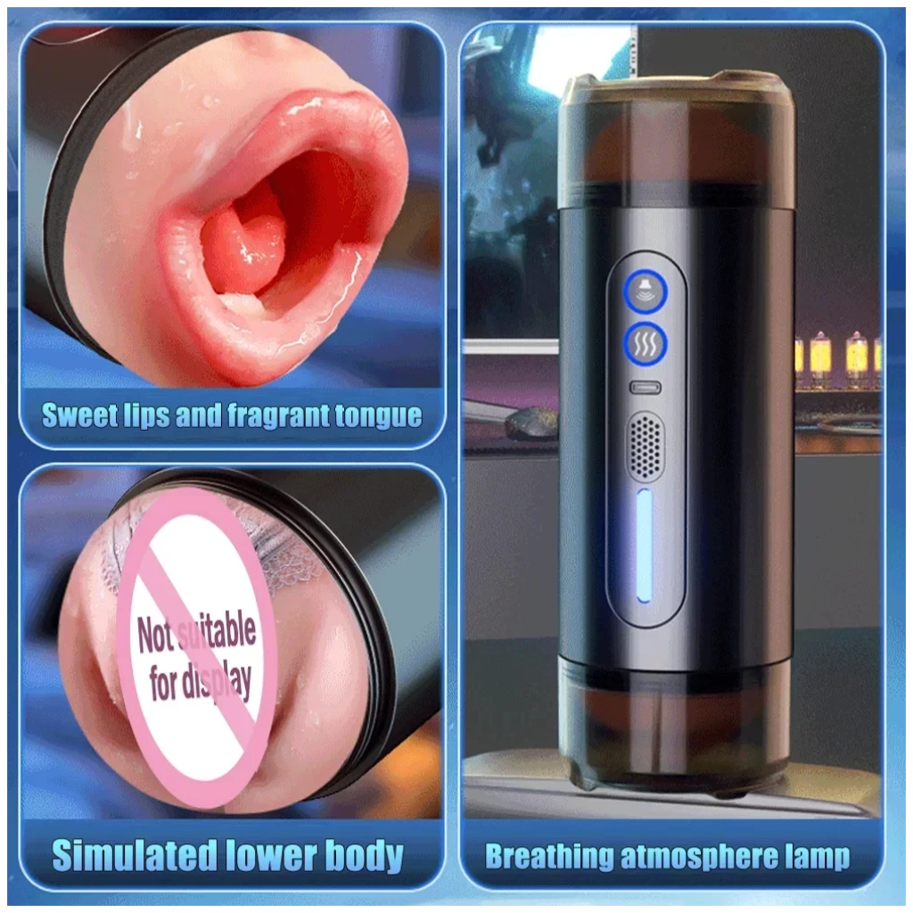 automatic sucking masturbator vibration blowjob machine heating masturbation cup adult masturbate supplies