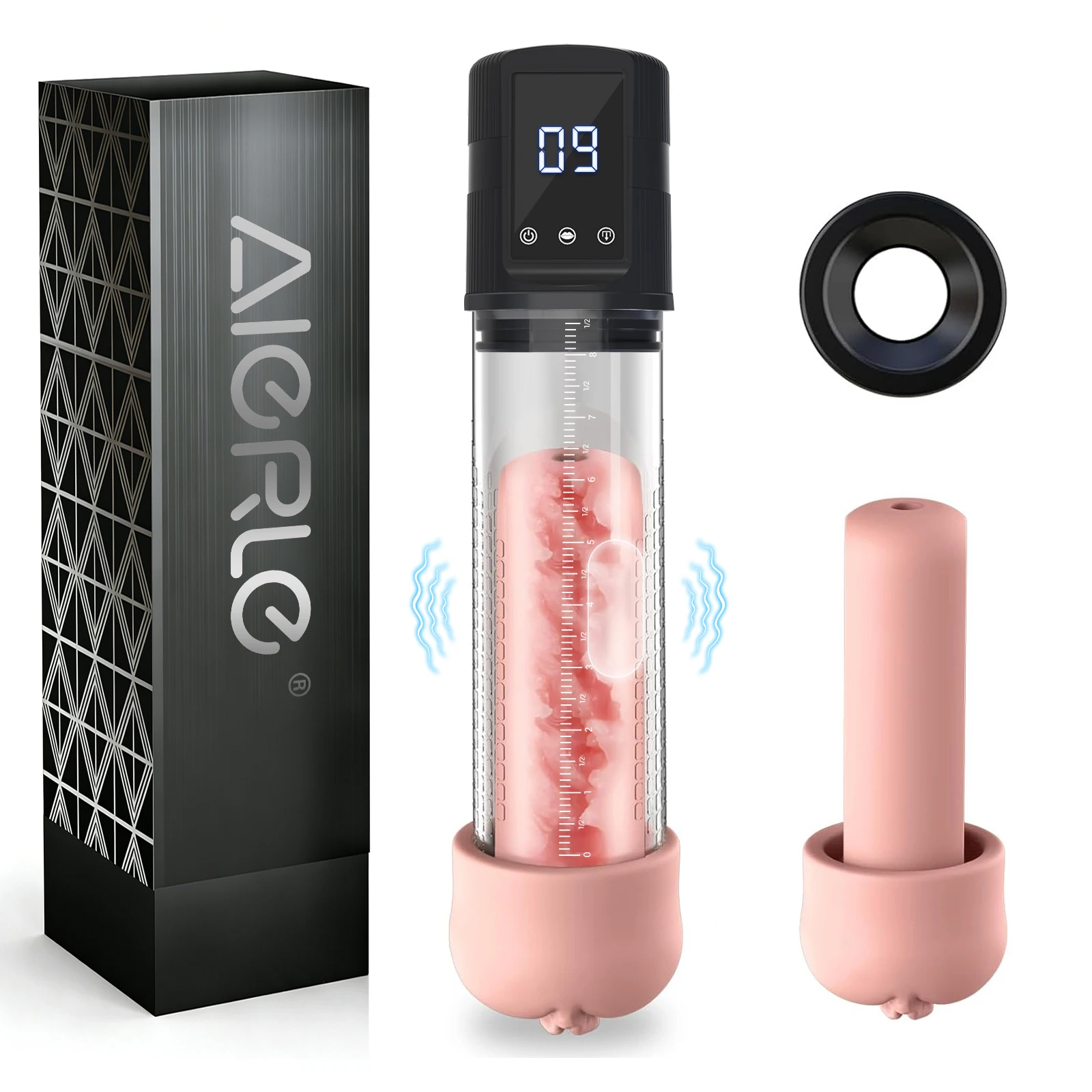 aierle electric penis pump for enlargement man vacuum pump enlargement extend pump masturbator penile trainer adults