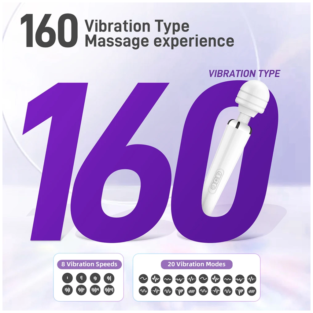 powerful magic wand vibrator big av body massager g spot clitoris stimulator usb charging adult for woman