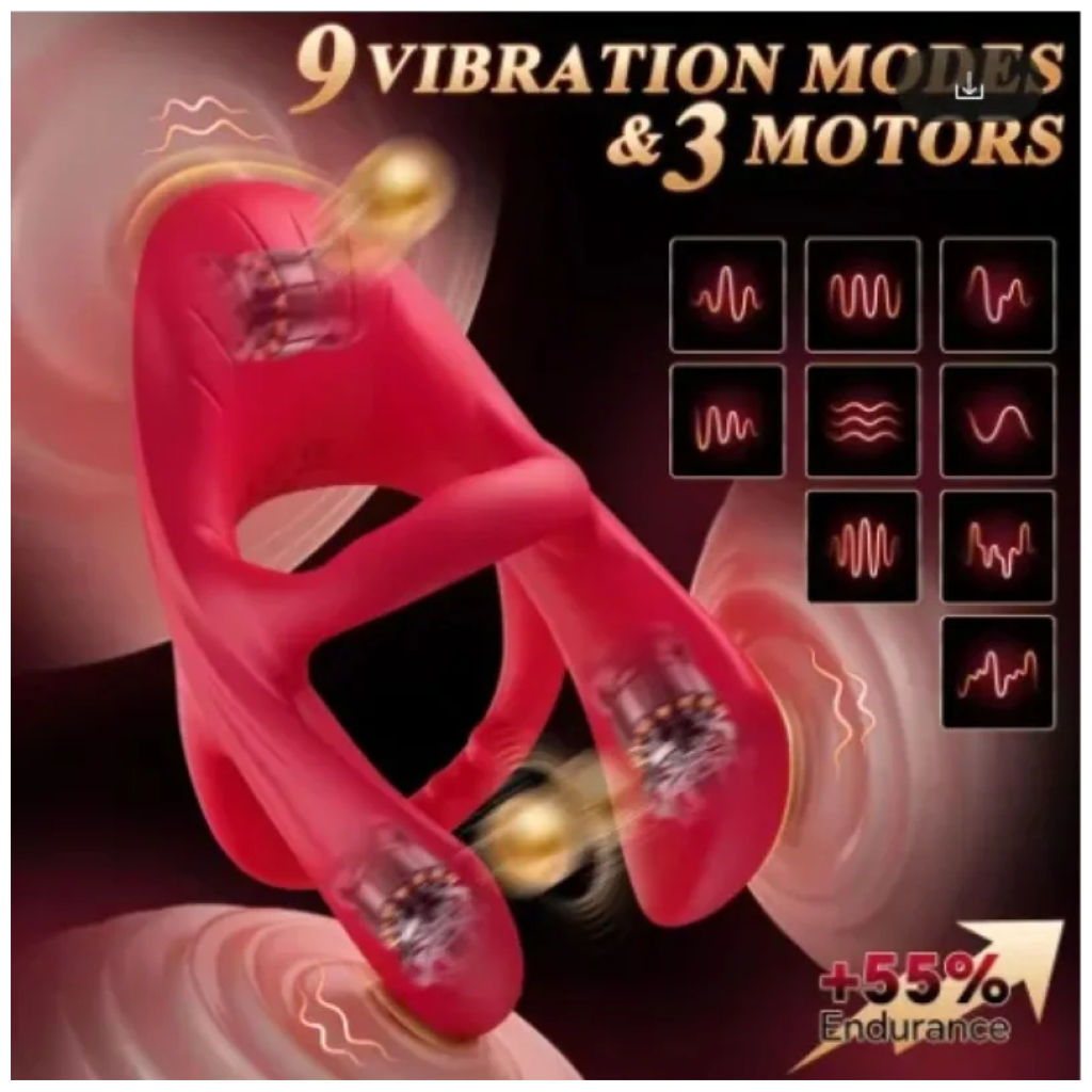 wireless remote vibrating silicone intimate ring multi vibration waterproof stamina support couple massager