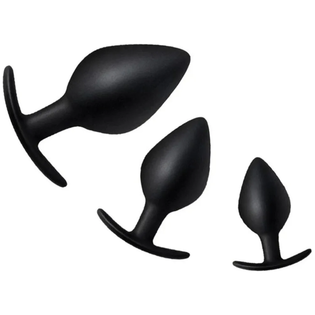 3pc silicone anal plug butt plugs bdsm dildo tapon anale prostate massager buttplug adult sex products