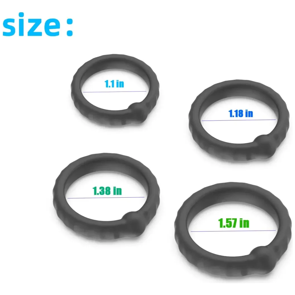 reusable silicone penis ring (newest design) delayed ejaculation & penis enlargement, men’s dick enlarger sex toy
