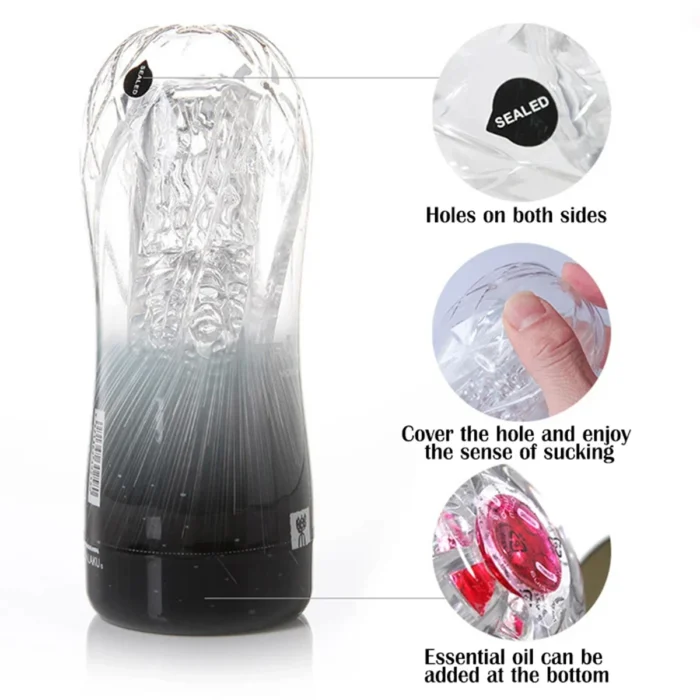 galaku masturbator soft pussy transparent vagina adult endurance exercise sex products vacuum pocket cup