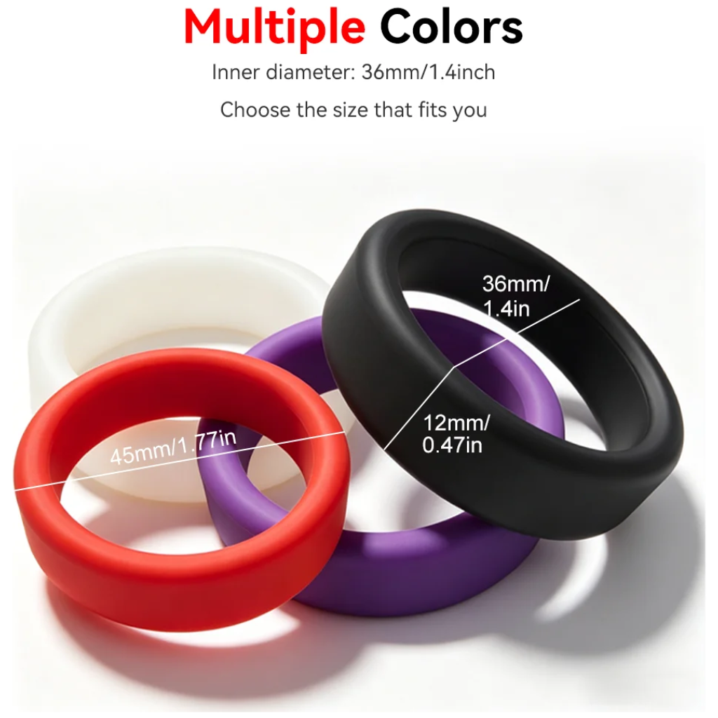 silicone penis ring cock ring erection ring delay ejaculation fixed stamina enhancer adult couples long lasting