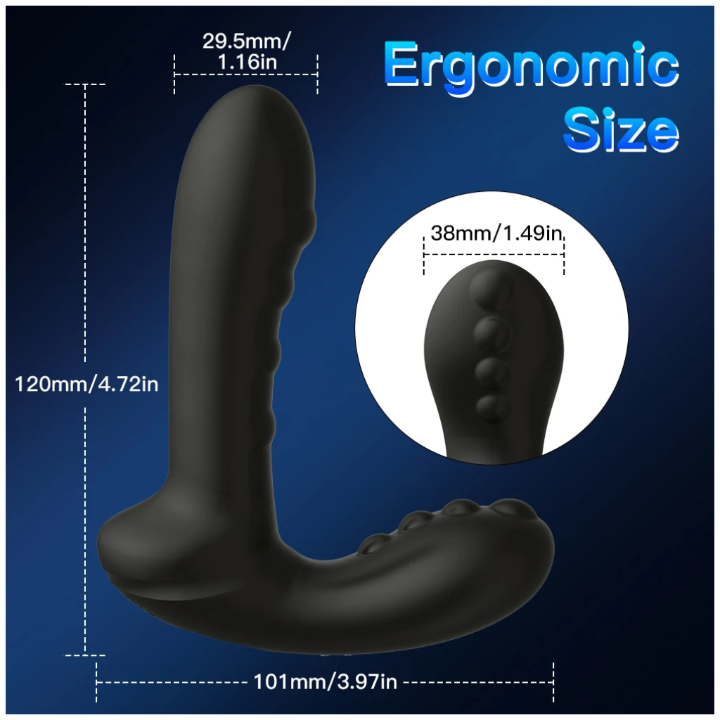 wiggle prostate massager anal vibrator wireless remote butt plug vibrating anus masturbator for couples