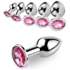 Metal Anal Plug Butt Toy for Couples