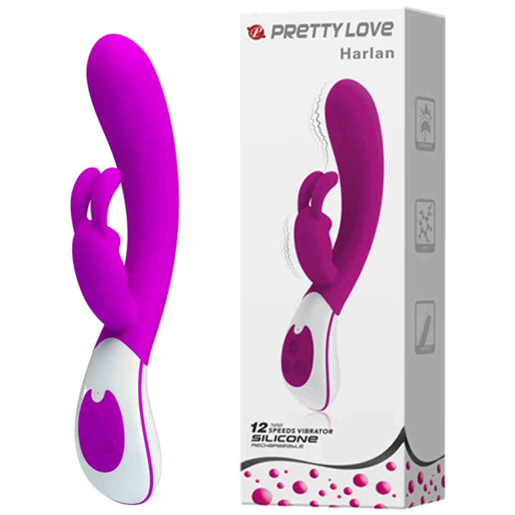pretty love 12 function vibration rabbit dildo vibrator double g spot massager adult sex toy products for woman usb rechargeable