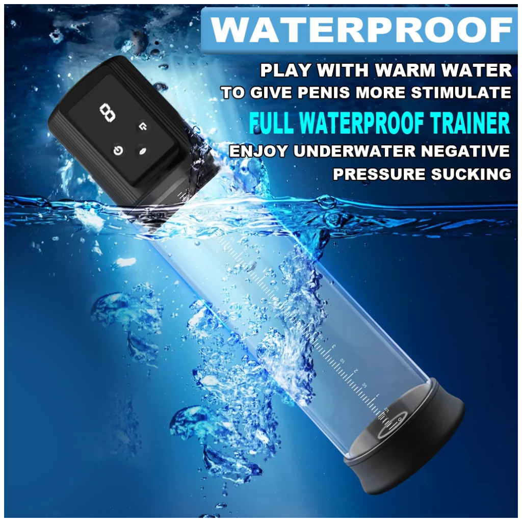 automatic masturbator , air water extender with 9 training pressure and 4 suction modes, adult erection