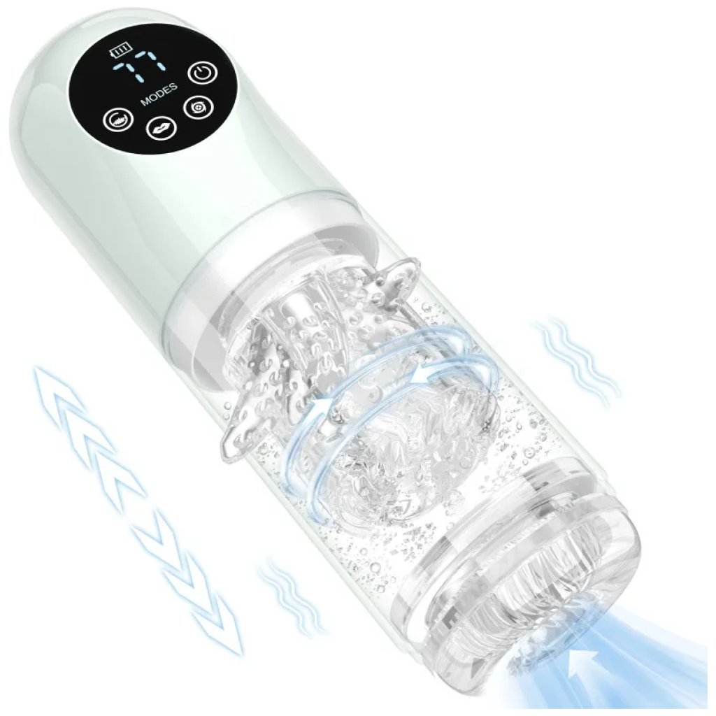 masturbator waterproof 7 vibrating & suction modes for penis stimulation pocket pussy man stroker penis pump