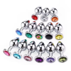 Stainless Steel Anal Plug With Crystal