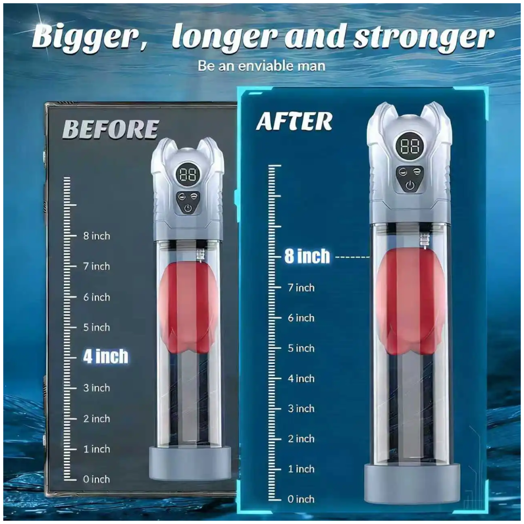 electric penis pump with 5 suction 6 training modes automatic masturbator lcd pumps enlargers ault