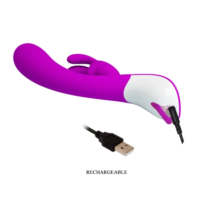 pretty love 12 function vibration rabbit dildo vibrator double g spot massager adult sex toy products for woman usb rechargeable