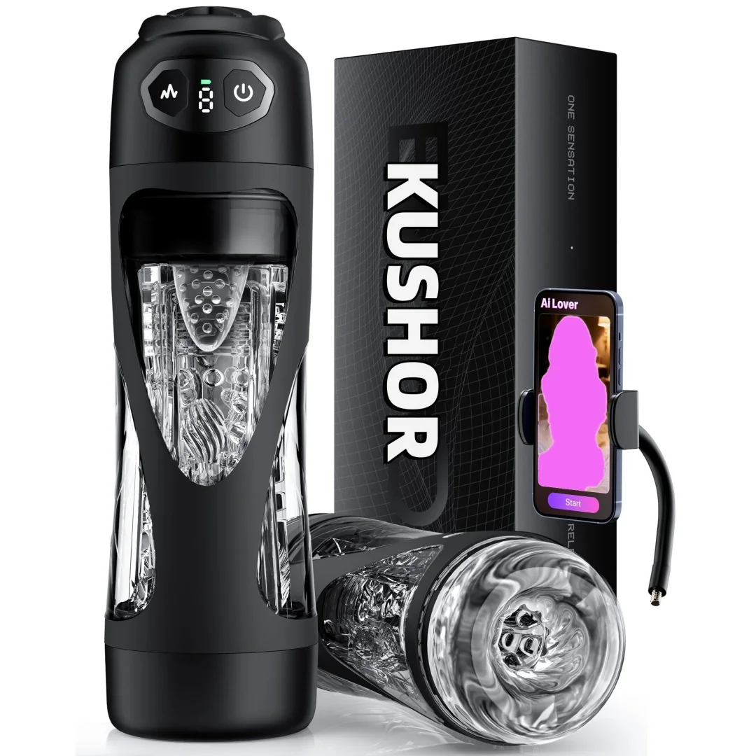 kushor automatic sucking masturbator ai sync vagina masturbation blowjob vibrating licking pocket pussy