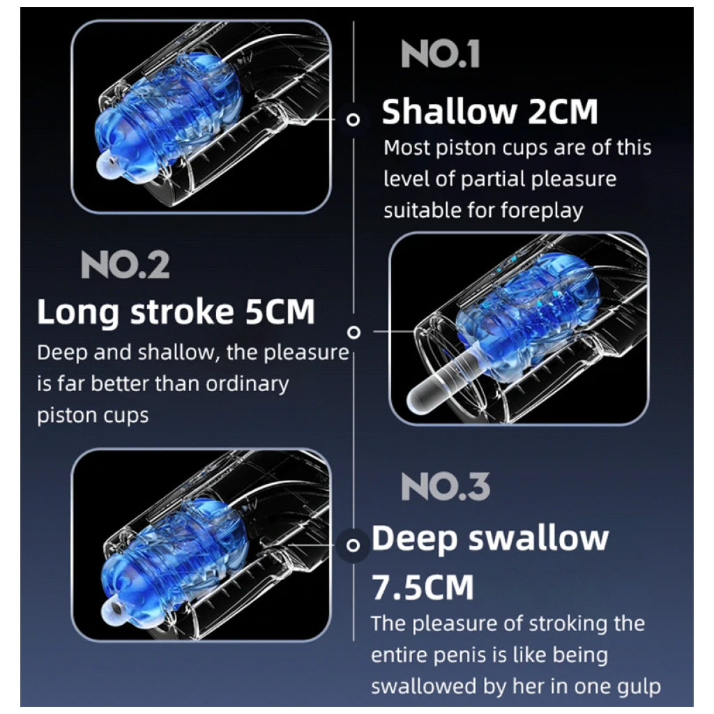 new leten automatic telescopic masturbator powerful high speed 75mm deep throat blowjob thrusting pro masturbation sex toy