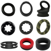 Soft Silicone Penis Cock Ring Set  Ball Scrotum Stretcher Penis Lock Cock Ring Delay Ejaculation Enlargement Sex Toy Big Man