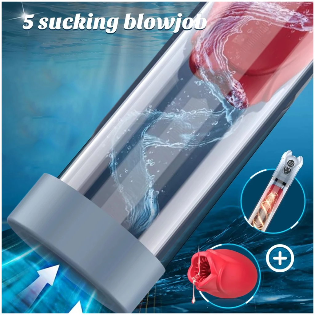 electric penis pump with 5 suction 6 training modes automatic masturbator lcd pumps enlargers ault