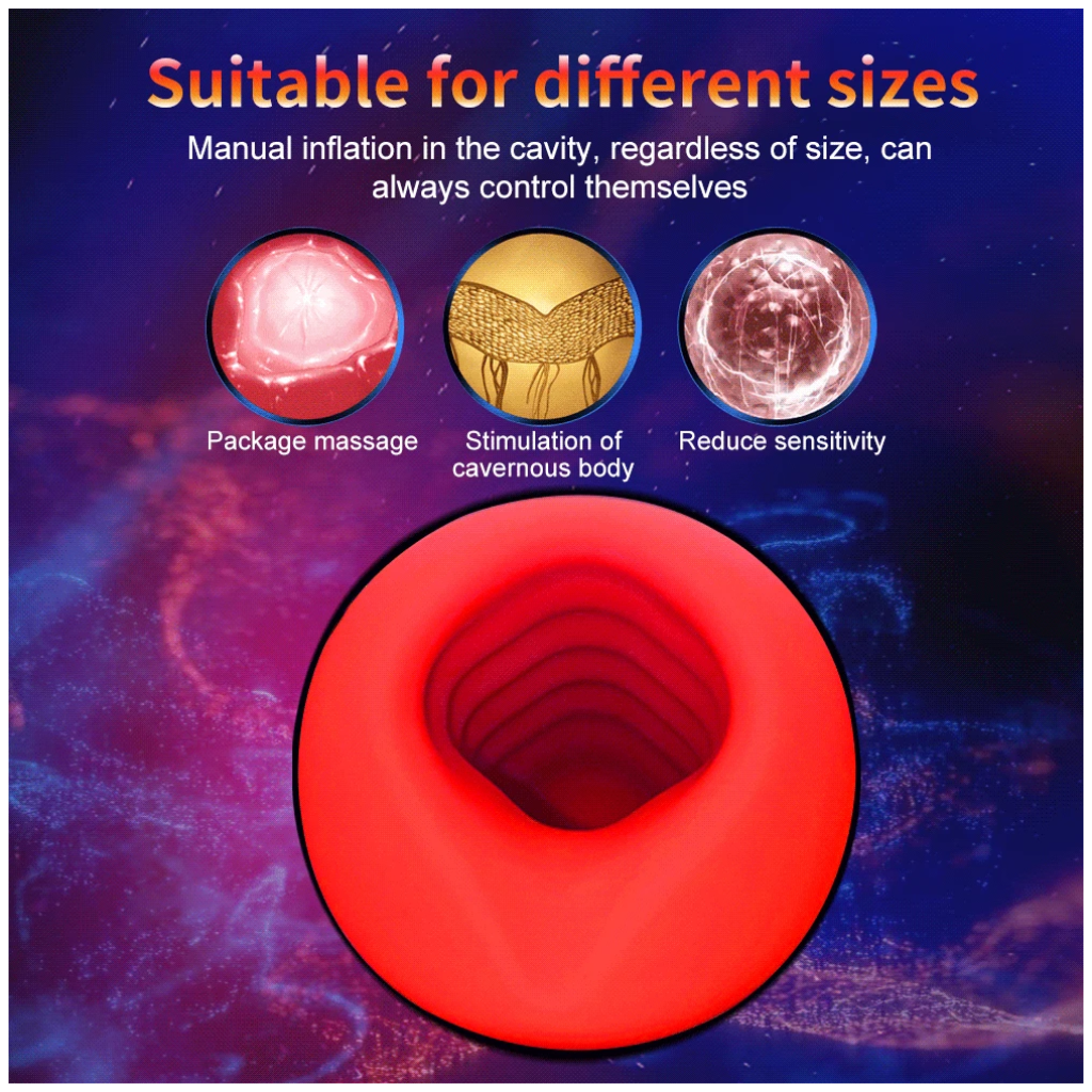 otouch squeeze masturbator inflatable masturbation cup vibrators dual breast blowjob pump penis massager