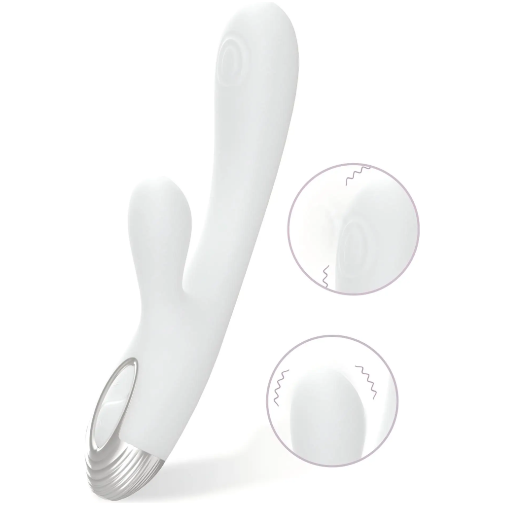 dry well dildo vibrator 2 in 1 fe rabbit g spot vibrators dildos with 5 patting & 5 vibration modes