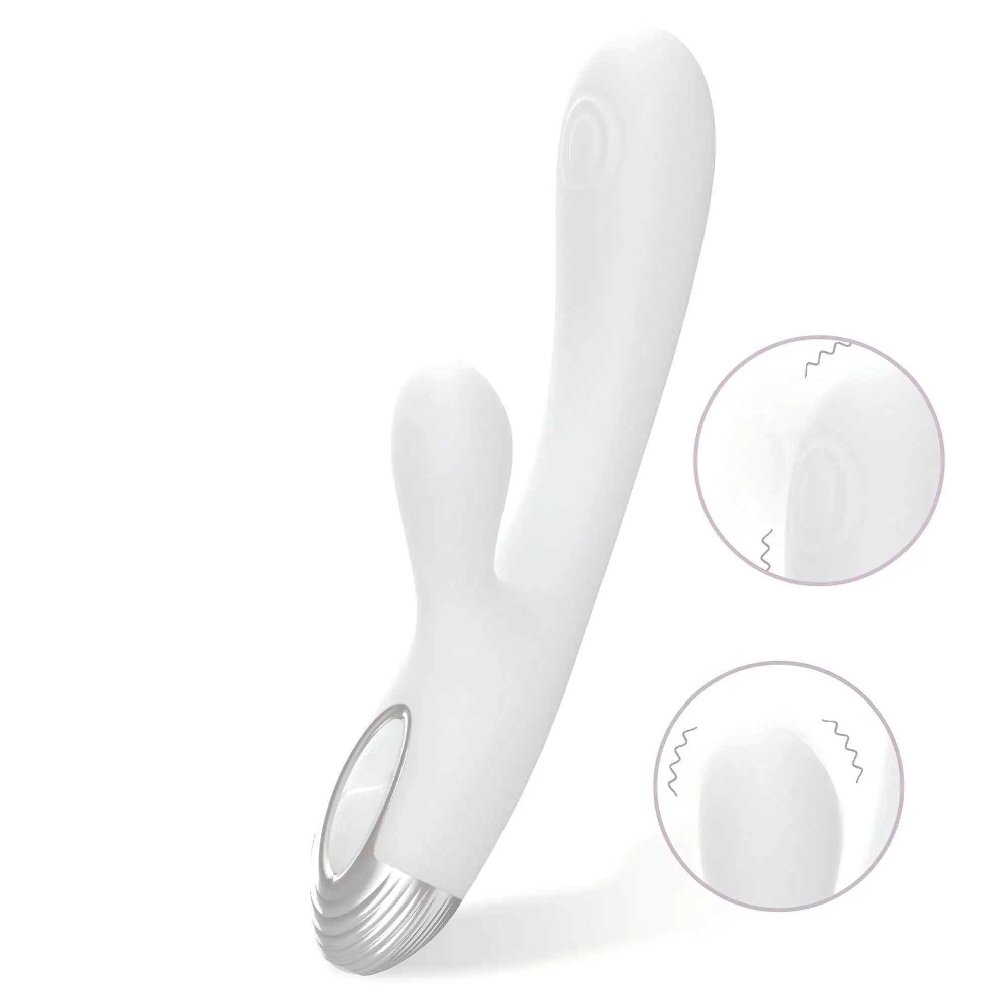 dry well dildo vibrator 2 in 1 fe rabbit g spot vibrators dildos with 5 patting & 5 vibration modes