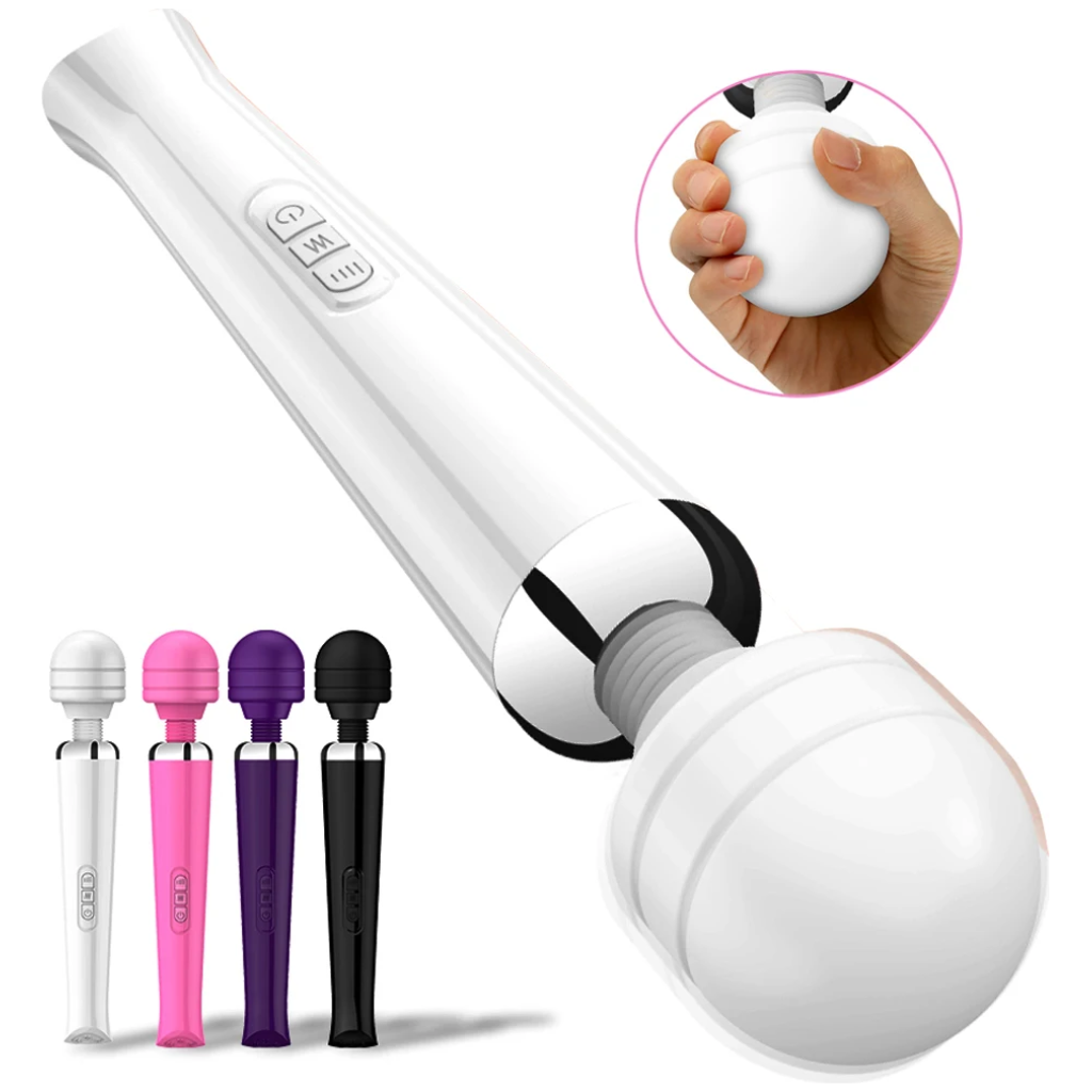 powerful magic wand vibrator big av body massager g spot clitoris stimulator usb charging adult for woman