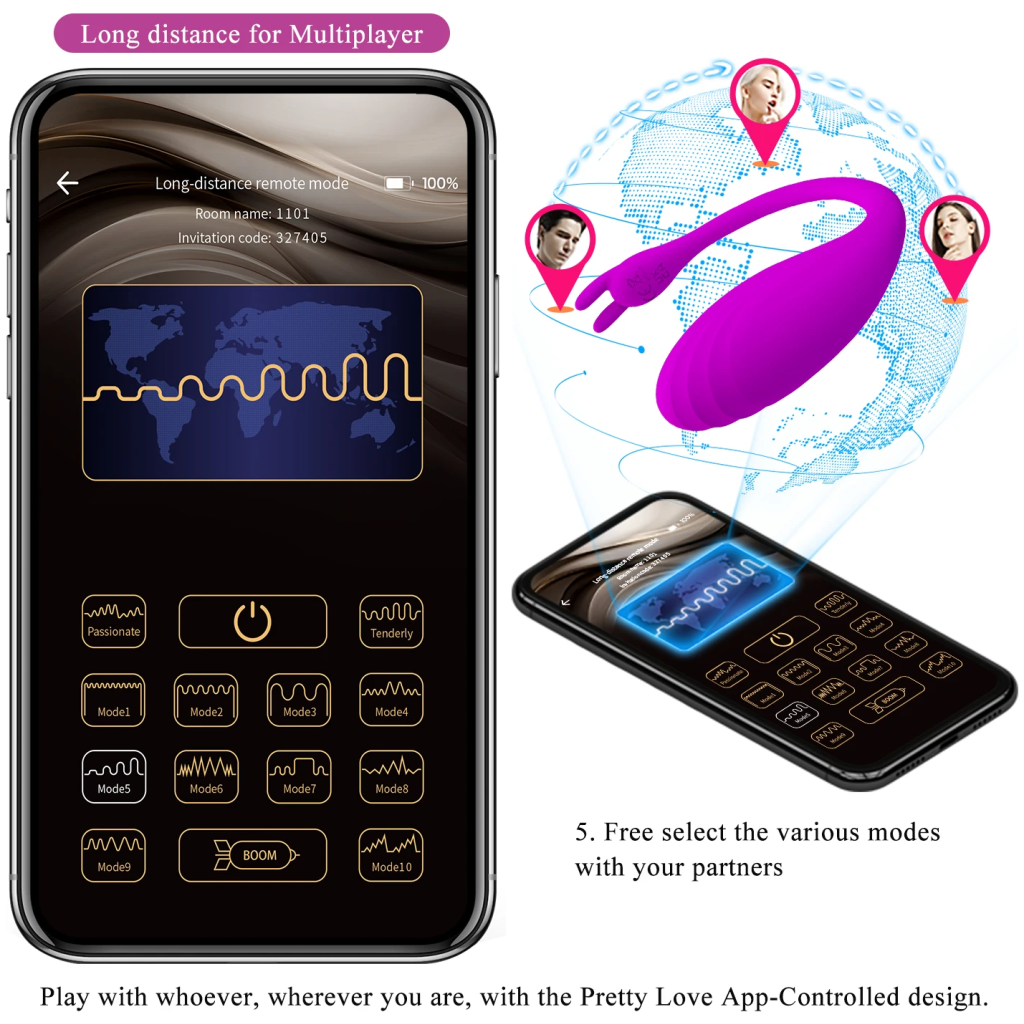 pretty love bluetooth 12 speed mobie app control vibrators clitoris g spot stimulator rechargeable adult