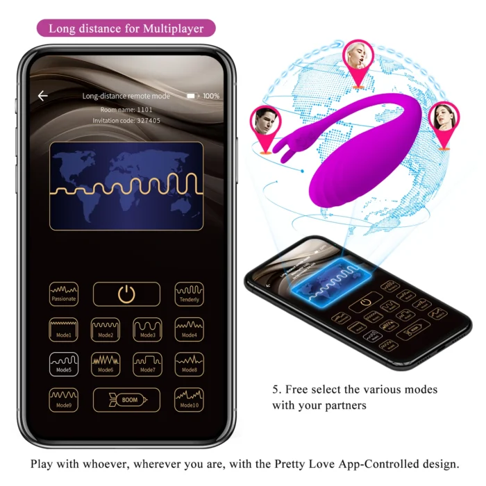 pretty love bluetooth 12 speed mobie app control vibrators clitoris g spot stimulator rechargeable adult