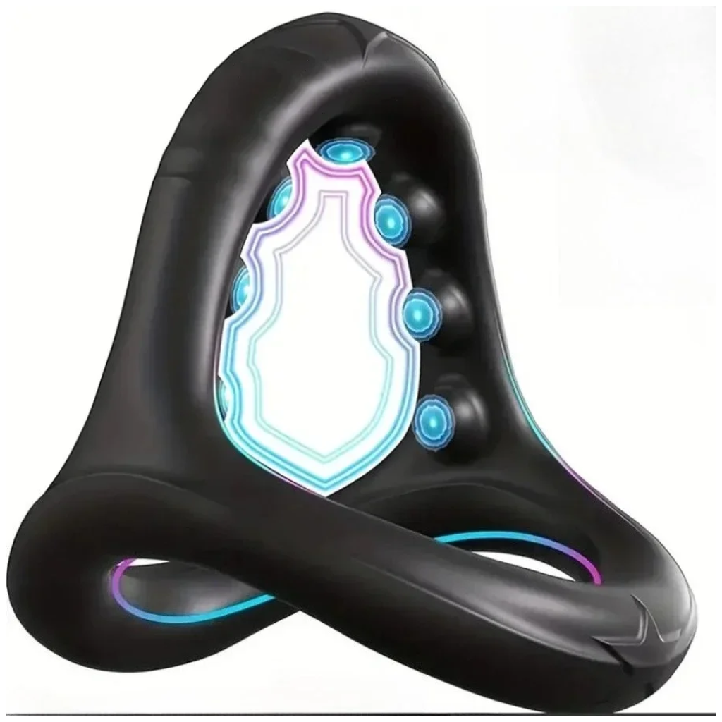silicone penis rings cock ring erection enhancing triangular penis ring with massage beads delayed ejaculation