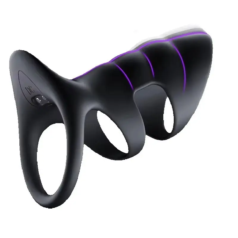 new designed vibrating cock ring penis sleeve vibrator 10 vibrations penis extender adult testicles g spot stim