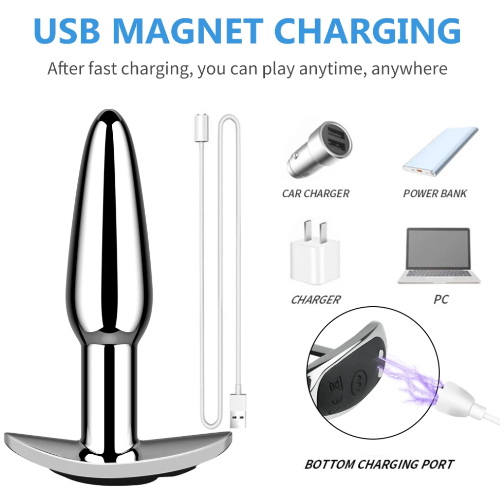 anal plug with push 10 vibration modes anal toy prostate massager with remote control vibrator anal toys for 18