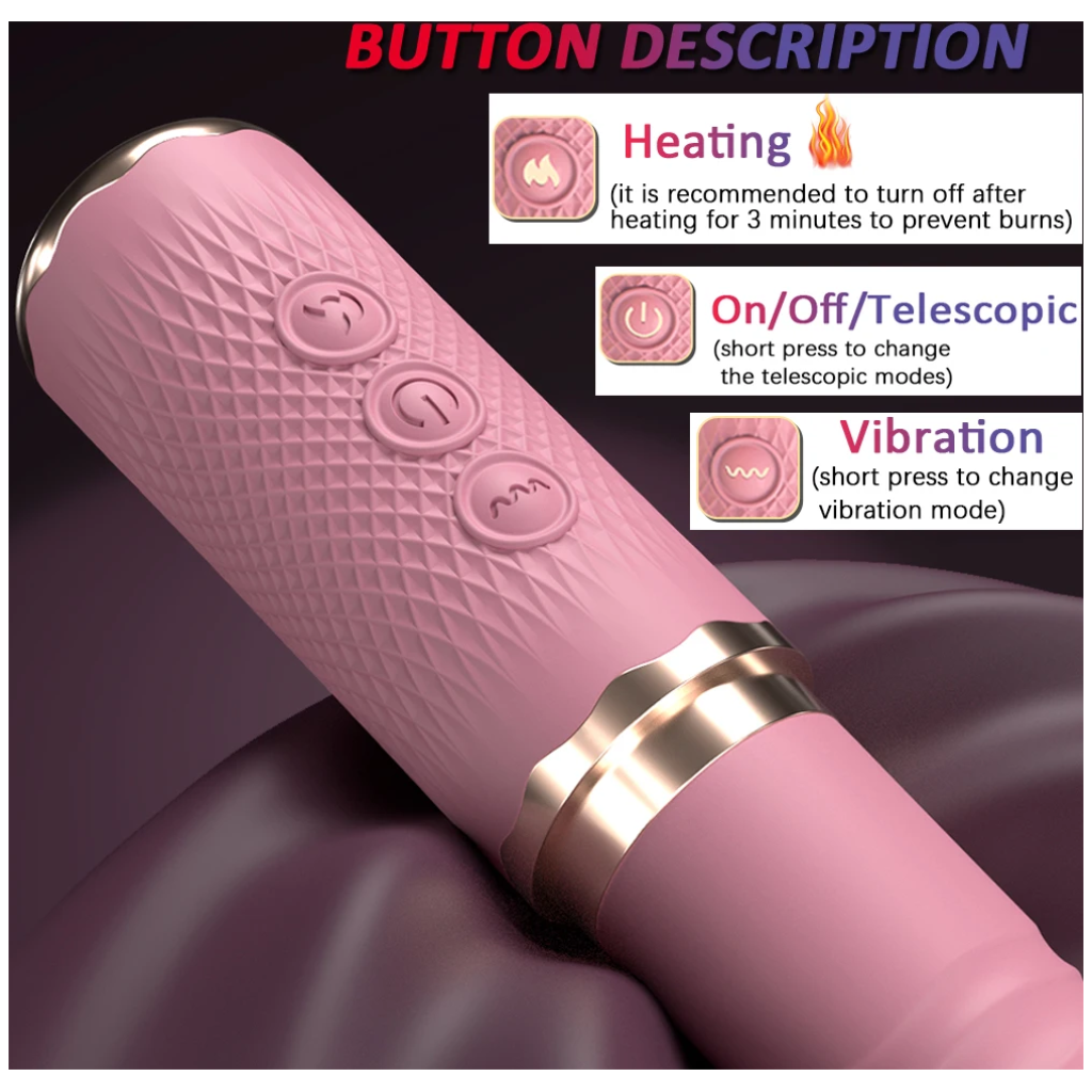 thrusting dildo vibrator fe g spot clitoral stimulator adult product with 10 thrusting 10 vibration modes sex toy